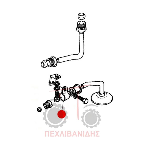 Engine oil hose clamp MF 135-240