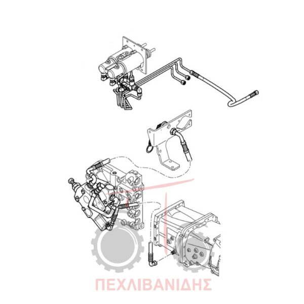 Hydraulic brake kit Massey Ferguson 5400-6400-7400-8400-8600