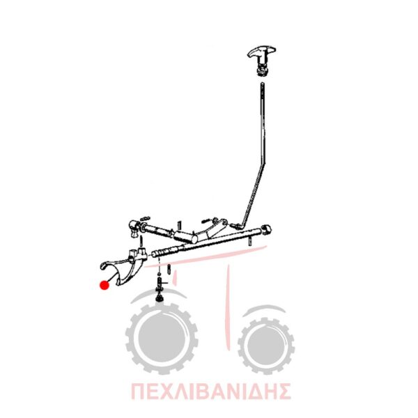 Transmission gear speed fork LANDINI 1114-10000-14500